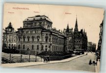 Liberec Reichenberg i. Böhmen Foto AK Postamt Theater Rathaus