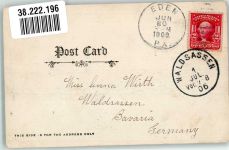 Eden Valley MN 1906 Foto AK Ort lt. Stempel