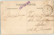 Saragossa Zaragoza 1911 Foto AK El Polary y Rio Ebro Marke bildseitig