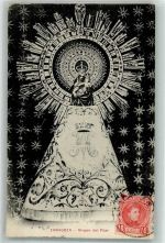 Saragossa Zaragoza 1908 Foto AK Virgen del Pilar Marke bildseitig