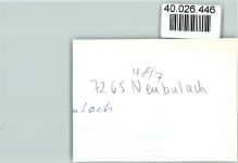 75385 W7265 Neubulach FOTO KEINE AK Luftaufnahme