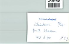 94556 W8351 Waldhäuser FOTO KEINE AK Gasthaus Waldhaus