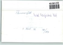 57632 W5232 Flammersfeld FOTO KEINE AK Hotel Bergischer Hof