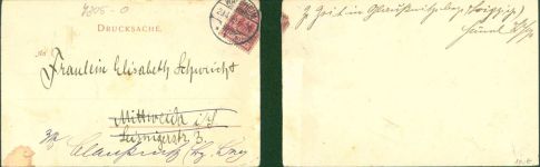 04736 O7305 Waldheim , Sachs Klapp AK 2-fach Panorama, 1899, separiert!