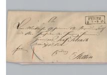 Pyritz Pyrzyce KEINE AK Landpoststempel