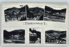 37447 W3426 Wieda - Schwimmbad , Glockenturm