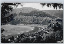 69239 W6918 Neckarsteinach - Fluss Schiff Berg Baum Haus