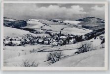 01778 O8244 Geising - Schnee Baum Panorama