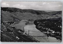 54470 W5553 Wehlen, Mosel - Fluss Brücke Berg