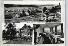34593 W3589 Remsfeld - Gesamtansicht Bank Pension Feld Tisch Stuhl