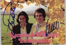 Renate und Werner Leismann , signiert Schlagersänger
