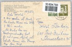 07589 O6501 Schwarzbach b Gera - Gasthaus zur Stadt Frankfurt Bes. Kurt Schumann