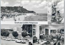 17459 O2224 Loddin - Strand, Segelschulschiff Wilhelm Pieck, Auto, Erholungsheim Kölpinshöh