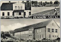 17495 O2204 Züssow - Schule, Gaststätte am Bahnhof, Sportstätte der Werktätigen