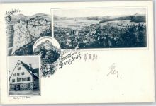 73072 W7322 Donzdorf - Ruine Scharpfenschloß, Gasthaus zum Stern