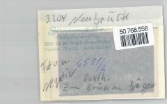 38176 W3304 Neubrück , Kr Braunschweig FOTO KEINE AK Foto mit Negativ, Gasthaus Zum grünen Jäger