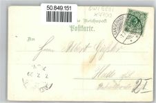 06526 O4700 Sangerhausen Lithographie Ulrichsplatz , Kreishaus