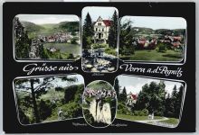 91247 W8561 Vorra , a d Pegnitz - Gesamtansicht, Schloss, Rifflerfelsen