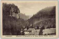 99897 O5809 Tambach-Dietharz , Thüringer Wald - Falkenstein mit Restaurant an der Straße Oberhof