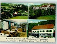 8222 Sankt Johann bei Herberstein - Gasthof Pension Fleischhauerei Prettenhofer Innenaufnahme Gastraum Ortsansichten 4-Bildaufnahme