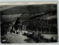 69427 W6933 Ernsttal , Baden - Luftaufnahme Sanatorium Schloß Waldleiningen