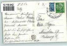 82467 W8101 Klais - Ortsansicht mit Karwendel Kirche Post