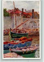 Dubrovnik Ragusa 1912 - Hafenpartie sign.