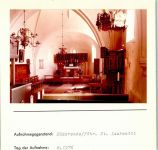25938 W2270 Süderende auf Föhr FOTO KEINE AK St. Laurentii-Kirche Innenaufnahme Blick zum Altar Kirchen, Grabsteine, etc. Foto montiert auf Karton