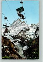 Grindelwald Firstbahn Schreckhörner oberer Gletscher Sessellift