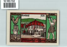 36269 W6433 Philippsthal (Werra) - Notgeld Marktbrunnen Marktplatz Ballspiel