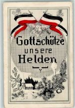 Gott schütze unsere Helden Patriotik WK I, Deutschland Gebrauchsspuren