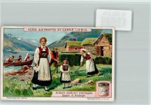 Costumi di Hardanger, Sammelbild Liebig Trachten Norwegen