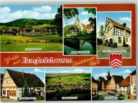 33829 W4807 Borgholzhausen - Schulzentrum Schloß Brincke Altes Fachwerkhaus Haus Krüger Freistraße