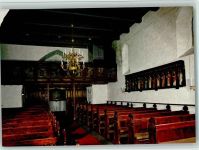 W2250 Schobüll b Husum, Nordsee Kirchlein am Meer Innenansicht Kirchenorgel