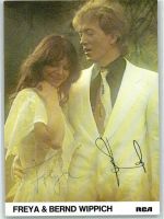 Freya & Bernd Wippich Originalautogramm Schlagersänger
