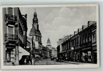 66333 W6620 Völklingen - Wilhelmstraße mit Kath. Kirche
