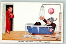 Humor Ehe Luftballon AK Trinker