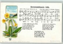 Erzgeb. Mundart Nr. 44 Melodie A. Günther aus Gottesgab Erzgebirge Liederkarte Lithographie