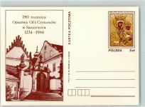 Tarnau (Kleinpolen) Tarnów (Malopolskie) Ganzsache Kloster Szczyrzyc Maria mit Kind