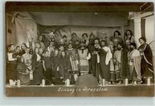 W7470 Ebingen , Württ Szene Einzug in Jerusalem Volksschauspiel Foto AK
