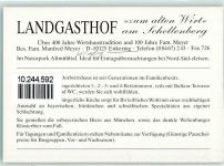 85125 W8079 Enkering KEINE AK Gasthaus Zum alten Wirt Schellenberg Brücke Fluss Geranien
