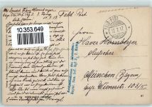 62190 Auchy-au-Bois 1917 - Feldpost WK I zerstörte Gebäude