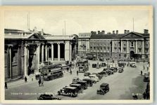 Dublin 1939 - Omnibus, Trinity College and Bank of Irland AK