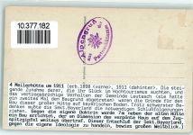 Meilerhütte - Hüttenstempel Beschreibung aufgeklebt