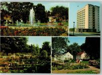 06526 O4700 Sangerhausen - Thomas Müntzer Platz Hochhaus Rosarium Konsumgaststätte Walkmühle
