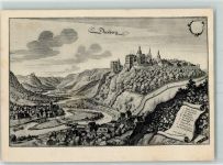 07778 O6904 Dornburg , Saale Künstlerkarte Stich