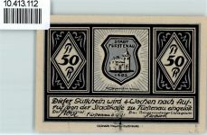 49584 W4557 Fürstenau b Bramsche, Hase - Notgeld Schloß Eingang
