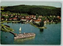 88690 W7772 Unteruhldingen , Bodensee - MS Allgäu Bodensee Fliegeraufnahme