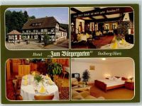 06547 O4713 Stolberg Harz - Hotel Zum Bürgergarten Gastraum Kachelofen Gästezimmer