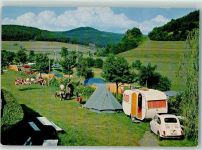 97786 W8781 Kothen - Campingplatz Wohnwagen Fiat 500